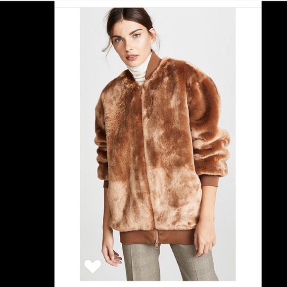TIBI faux fur bomber jacket BNWT - Picture 2 of 4
